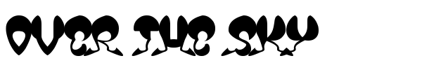 Over The Sky font preview